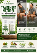 PURE HERBAL : Votre Allié Naturel contre l’Inconfort des Hémorroïdes